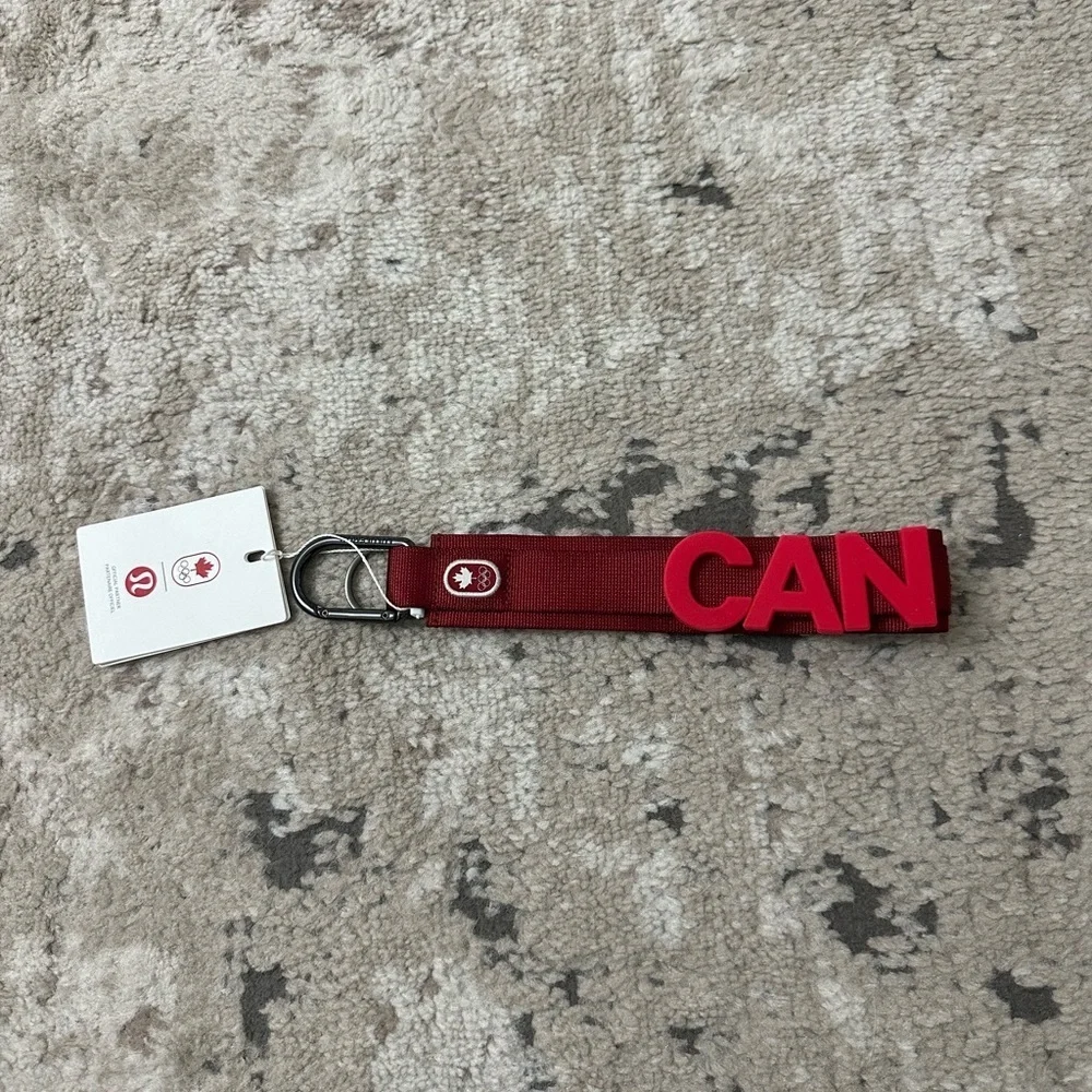 Lululemon Canada Olympics Letter Keychain Brand New